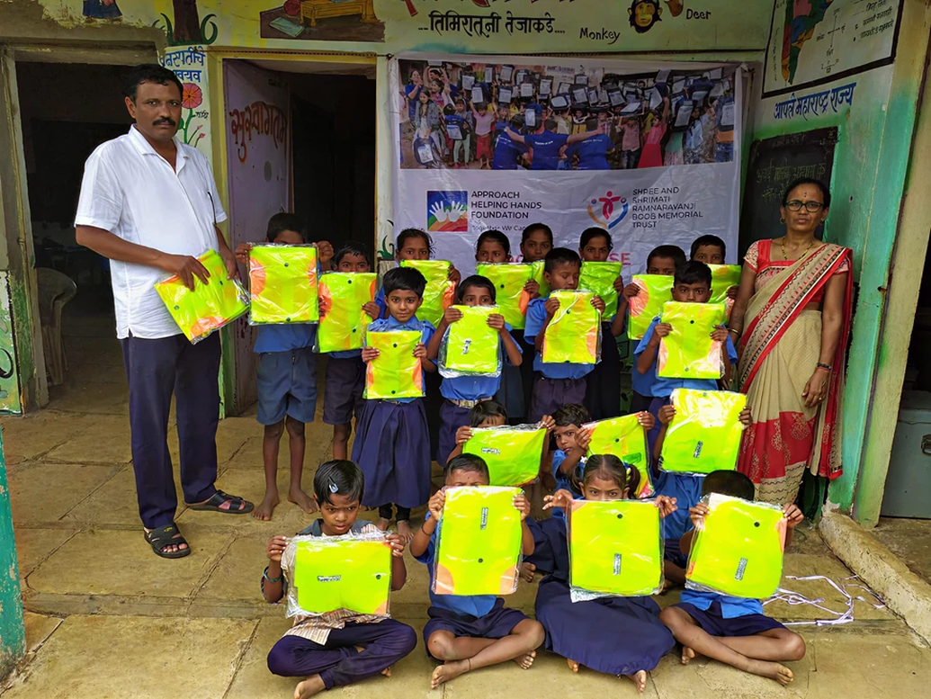 Raincoats for rural students